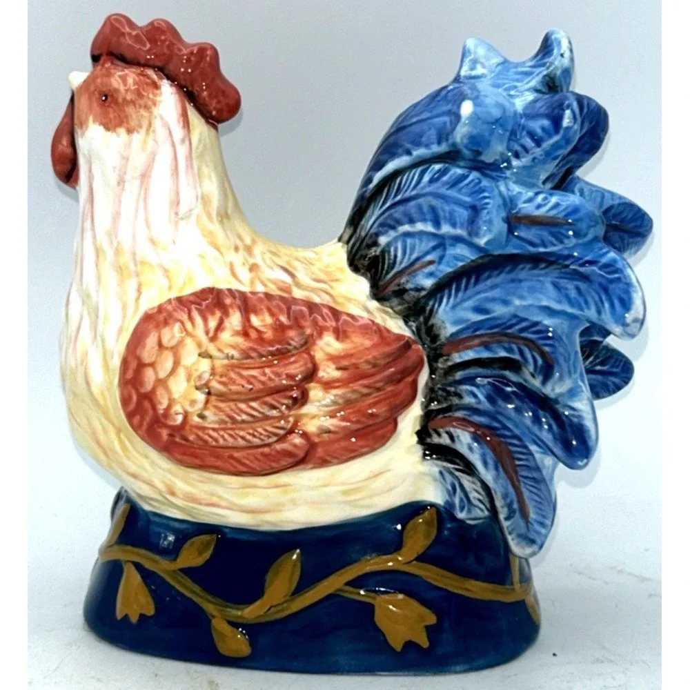 Cracker Barrel Ceramic Rooster Sponge Small Bar of Soap Holder‎ Kitchen
